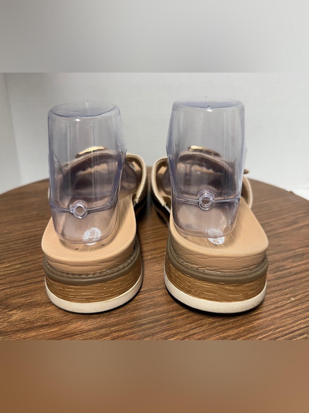Dr. Scholl’s Originalist 2 Textured Cream Upper Slide Sandal w Metallic Buckle - Picture 6 of 10